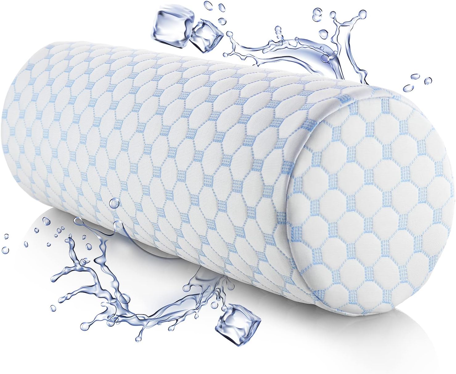 Nestl Neck Roll Pillow for Pain Relief - Premium Memory Foam – Bolster Pillow for Sleeping with a Breathable Cooling Cover - Comfy Cylinder Neck Roll Pillow - Image 2