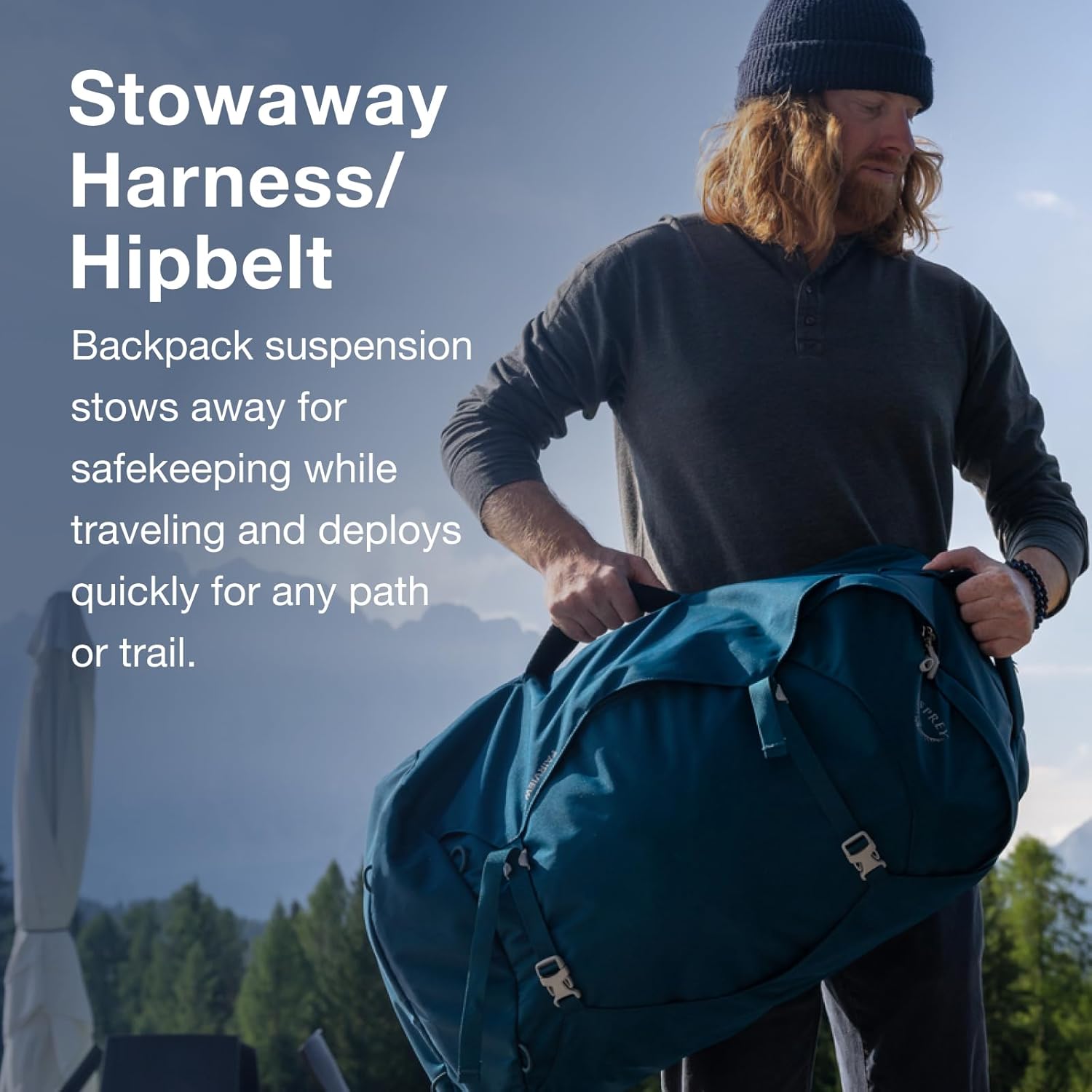 Osprey Fairview 40L Women's Travel Backpack, Night Jungle Blue - Image 6
