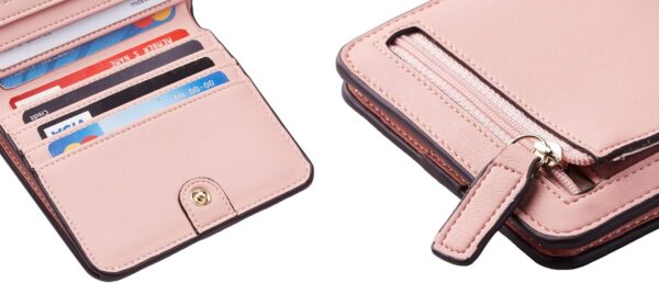 Toughergun Wallet Women Rfid Blocking Small Compact Bifold Luxury Leather Pocket Wallet Ladies Mini Purse with ID Window - Image 8