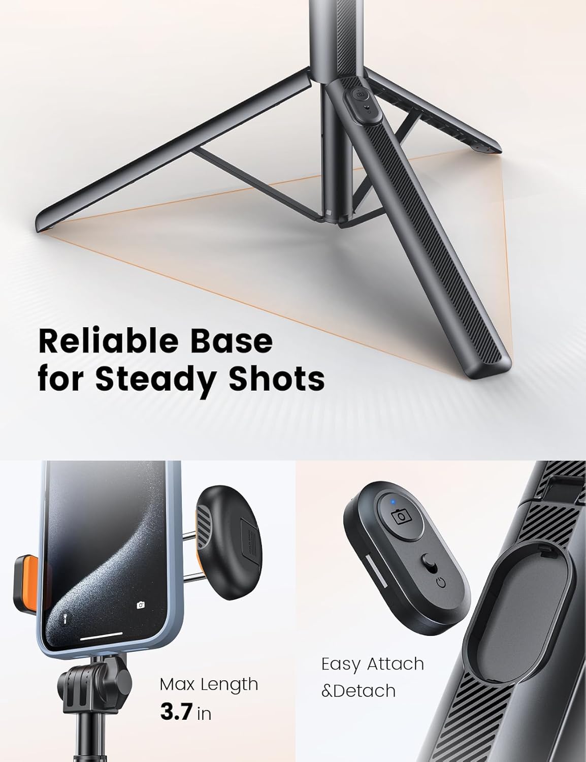 71" Phone Tripod, NT79 Extendable Selfie Stick Professional Video Accessories for Cell Phone&Camera, Phone Tripod Stand Holder with Remote Compatible with iPhone Android, Camera - Image 4