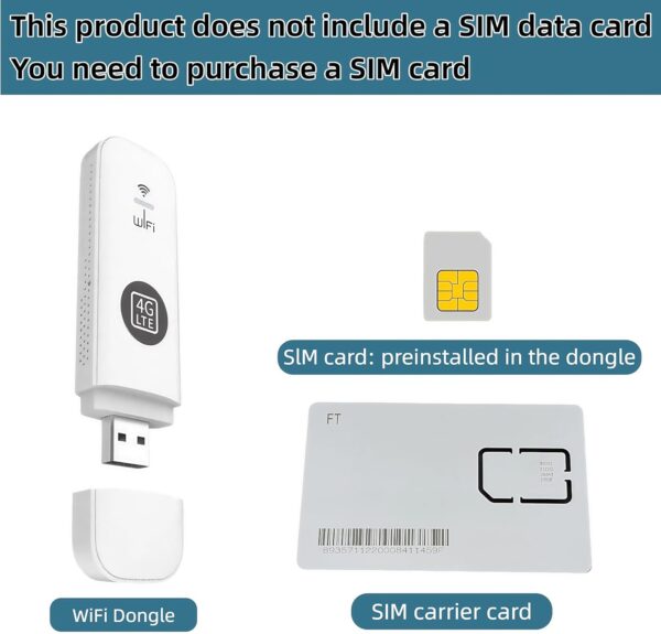 Global Edition 4G LTE Portable WiFi Hotspot for Travel with SIM Card Slot Hotspot Device Support FDD:B1/2/3/4/5/7/8/20/28/66 in North America, South America Europe Africa Around The World (Black) - Image 4