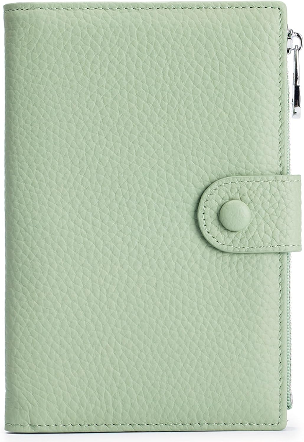 RFID Blocking Passport Wallet for Women, Slim Leather Passport Holder, Compact Travel Wallet with Zippered Coins Pocket and SIM Slots, Ladies Passport Cover - Image 2
