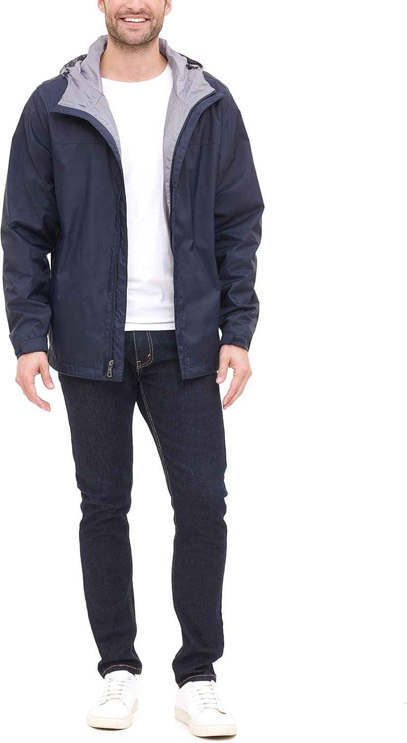 Tommy Hilfiger Men's Lightweight Breathable Waterproof Hooded Jacket - Image 3