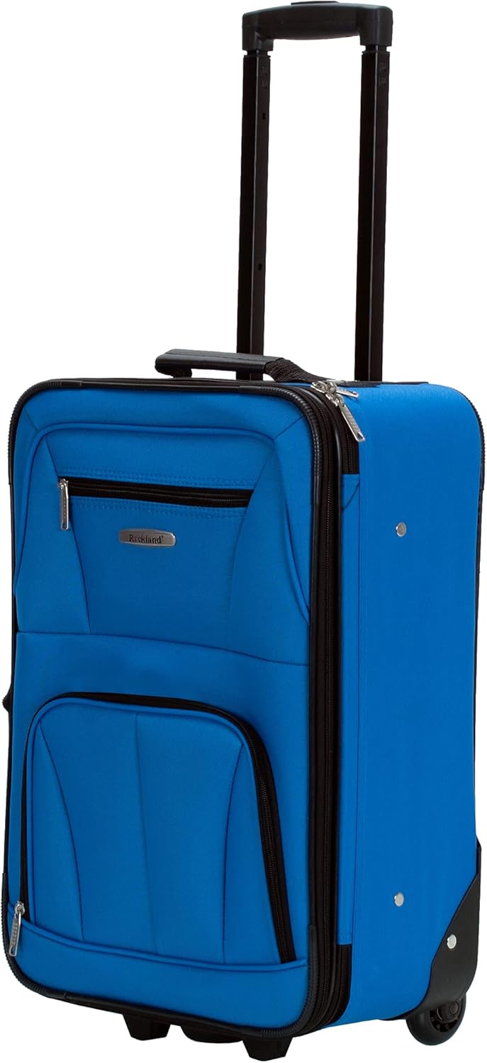Rockland Journey Softside Upright Luggage Set,Expandable, Blue, 4-Piece (14/19/24/28) - Image 10