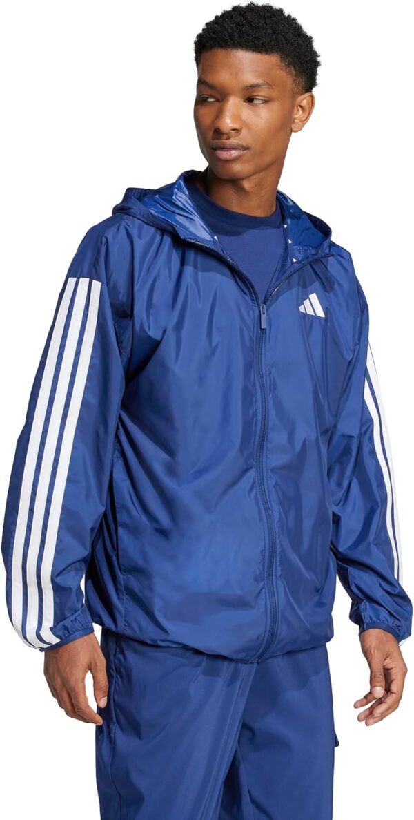 adidas Men's Essentials 3-Stripes Windbreaker - Image 4