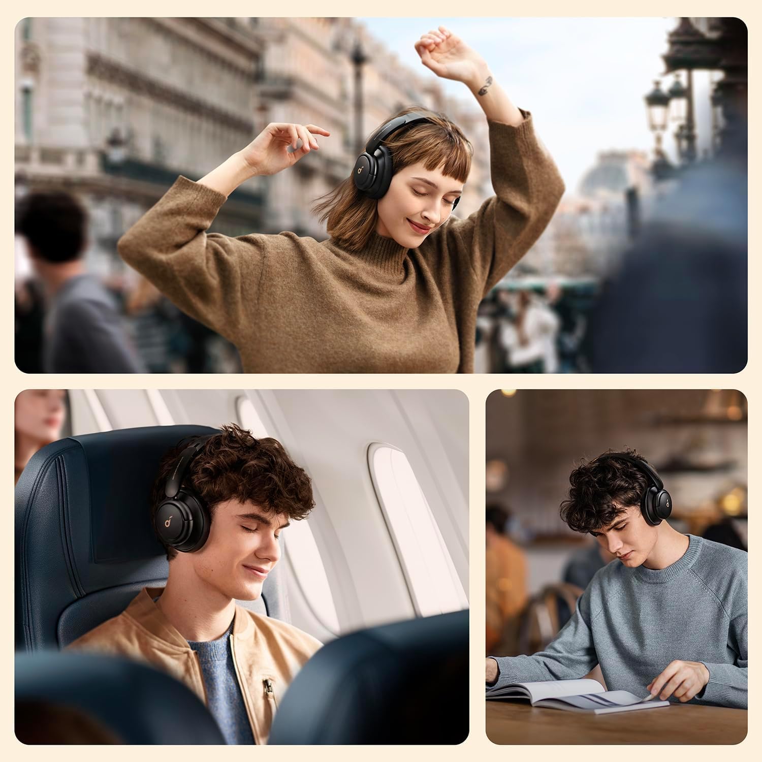 soundcore Life Q30 by Anker, Hybrid Active Noise Cancelling Headphones with Multiple Modes, Hi-Res Sound, Custom EQ via App, 50H Playtime, Comfortable Fit, Bluetooth, Multipoint Connection - Image 5