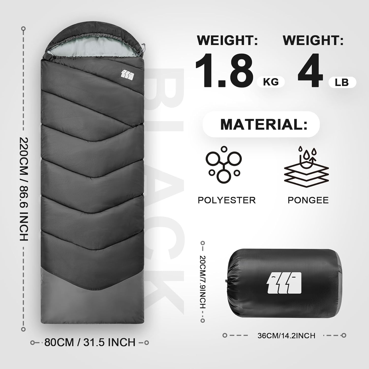 Sleeping Bags for Adults Cold Weather & Warm,Backpacking Camping Sleeping Bag for Tall Girls Boys,Lightweight,Compact,Waterproof Camping Gear for Traveling,Hiking,Hotel,Outdoor & Indoor - Image 3