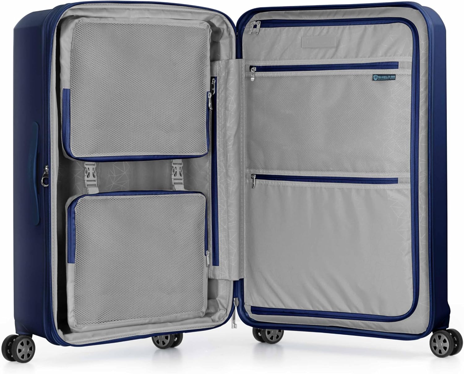 Traveler's Choice Pagosa Indestructible Hardshell Expandable Spinner Luggage, Navy, 30-Inch Large - Image 8