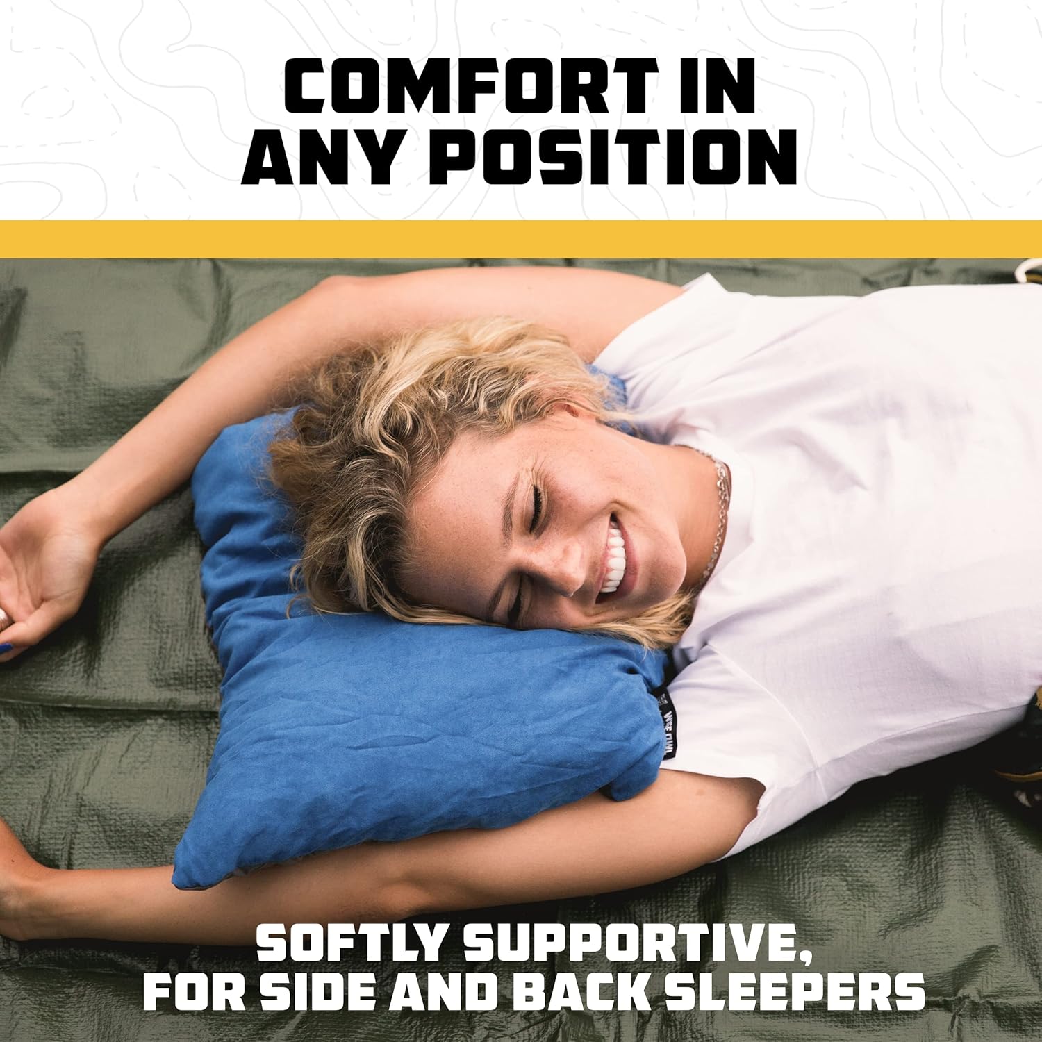 Wise Owl Outfitters Camping Pillow – Memory Foam Travel Pillow for Airplane Sleeping, Hiking, Backpacking & Outdoor Use - Small & Portable for Adults, Car, Camp & Tent - Image 7