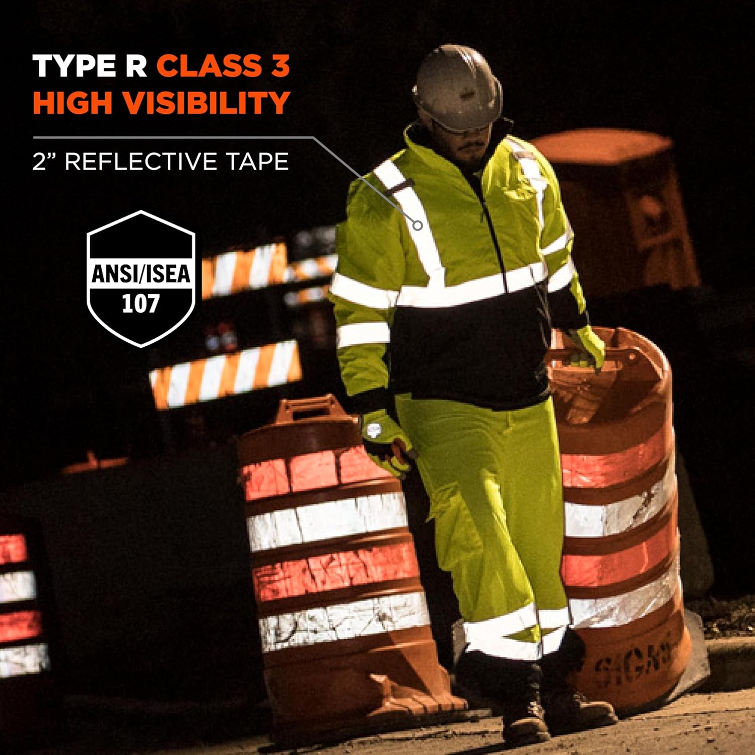 Ergodyne Hi Vis Bomber Safety Jacket - Image 6
