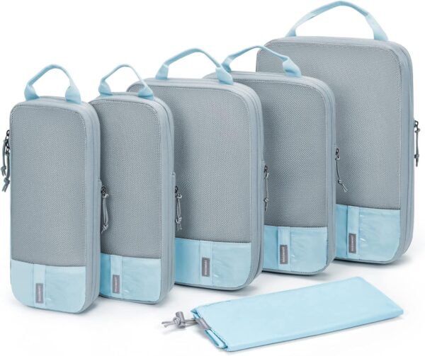 BAGSMART 6 Set /4 Set/2 Set Compression Packing Cubes for Travel, Lightweight Luggage Organizer Bags, Durable Space Saver Bags Travel Essentials - Image 2