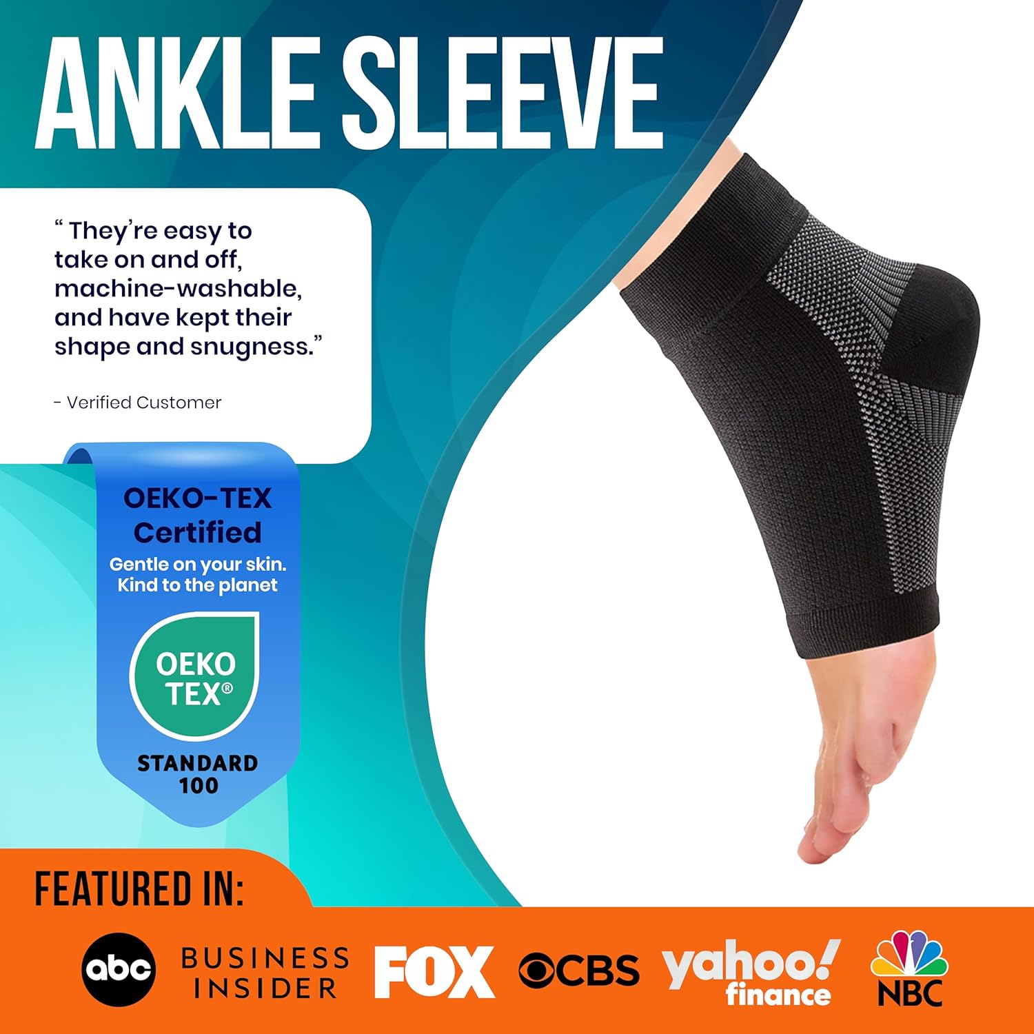 Compression Socks 20-30mmHg for Plantar Fasciitis, Achilles Tendonitis Relief - Ankle Compression Sleeve for Heel Spurs, Foot Swelling & Fatigue - Arch Support Brace for Everyday Use (1 Pair) - Image 4