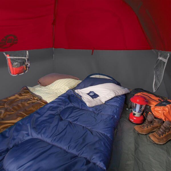 Coleman Brazos 20/30°F Adult Cool-Weather Sleeping Bag with No-Snag Zipper & Stuff Sack, Machine Washable, Great for Camping, Traveling, Guests, & More - Image 3
