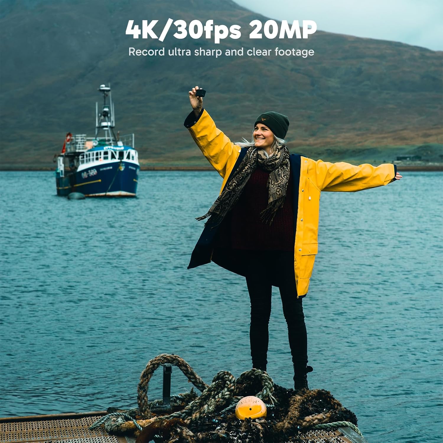 AKASO EK7000 Pro 4K30fps Action Camera with Touch Screen EIS 131ft Waterproof Underwater Camera Remote Control 5X Zoom with Helmet Accessories Kit (Standalone) - Image 3