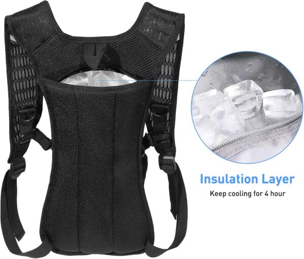 Rave Hydration Pack, Hydration Backpack with 2L Hydration Bladder, Festival Essential Water Backpack for Hiking, Running, Cycling, and Music Festivals - Image 5