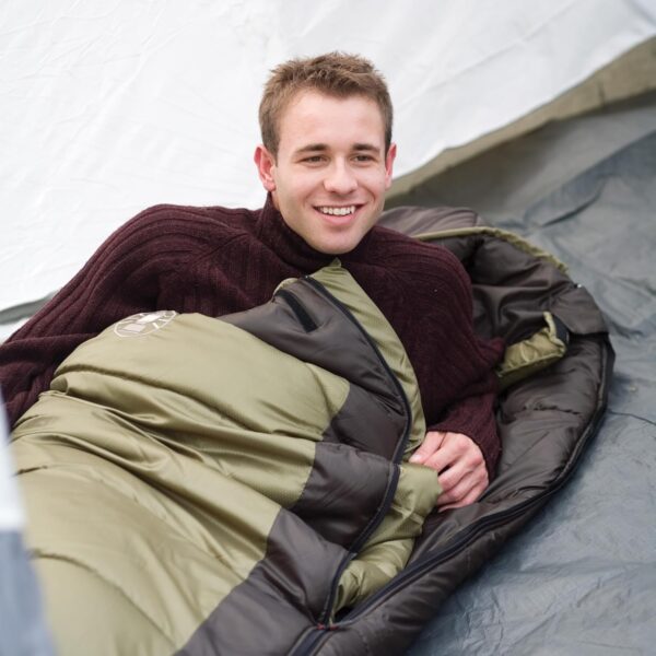 Coleman North Rim 0°F Big & Tall Sleeping Bag, Cold-Weather Mummy Sleep Sack with No-Snag Zipper & Adjustable Hood for Warmth & Ventilation, Large Camping Sleeping Bag - Image 5