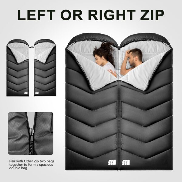 Sleeping Bags for Adults Warm Weather,Lightweight for Camping Hiking Traveling - Image 4
