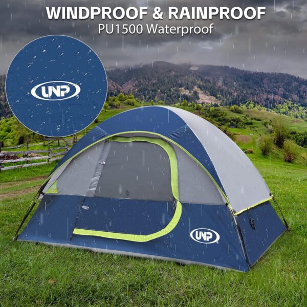 Camping Tent 2 Person, Waterproof Windproof Tent with Rainfly Easy Set up-Portable Dome Tents for Camping… - Image 7