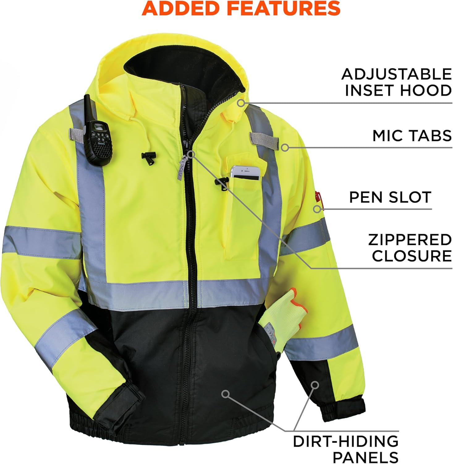 Ergodyne Hi Vis Bomber Safety Jacket - Image 7