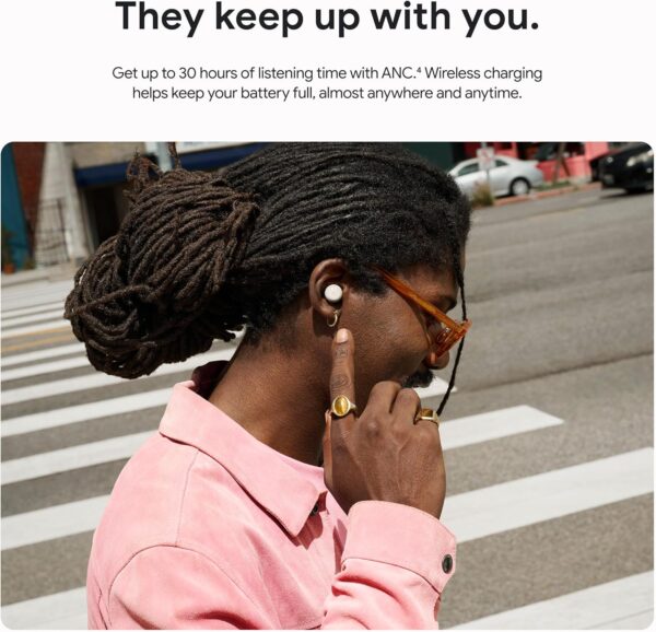 Google Pixel Buds Pro 2 - Wireless Earbuds with Active Noise Cancellation – Bluetooth Headphones - Porcelain - Image 8