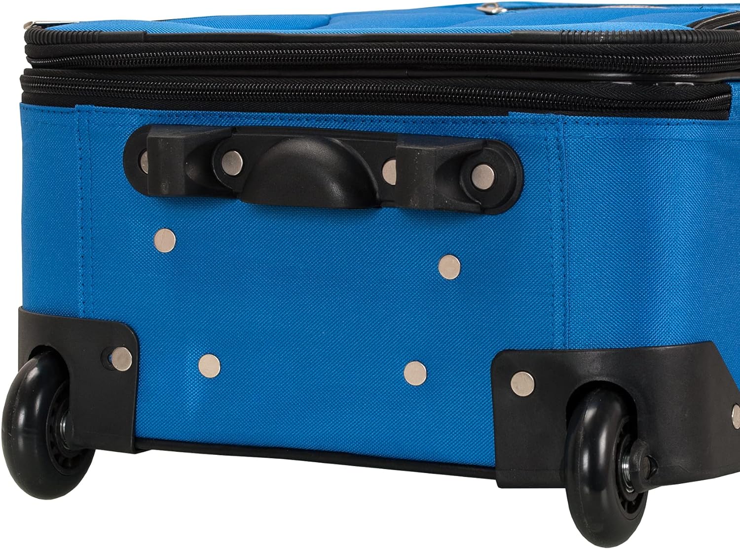 Rockland Journey Softside Upright Luggage Set,Expandable, Blue, 4-Piece (14/19/24/28) - Image 7
