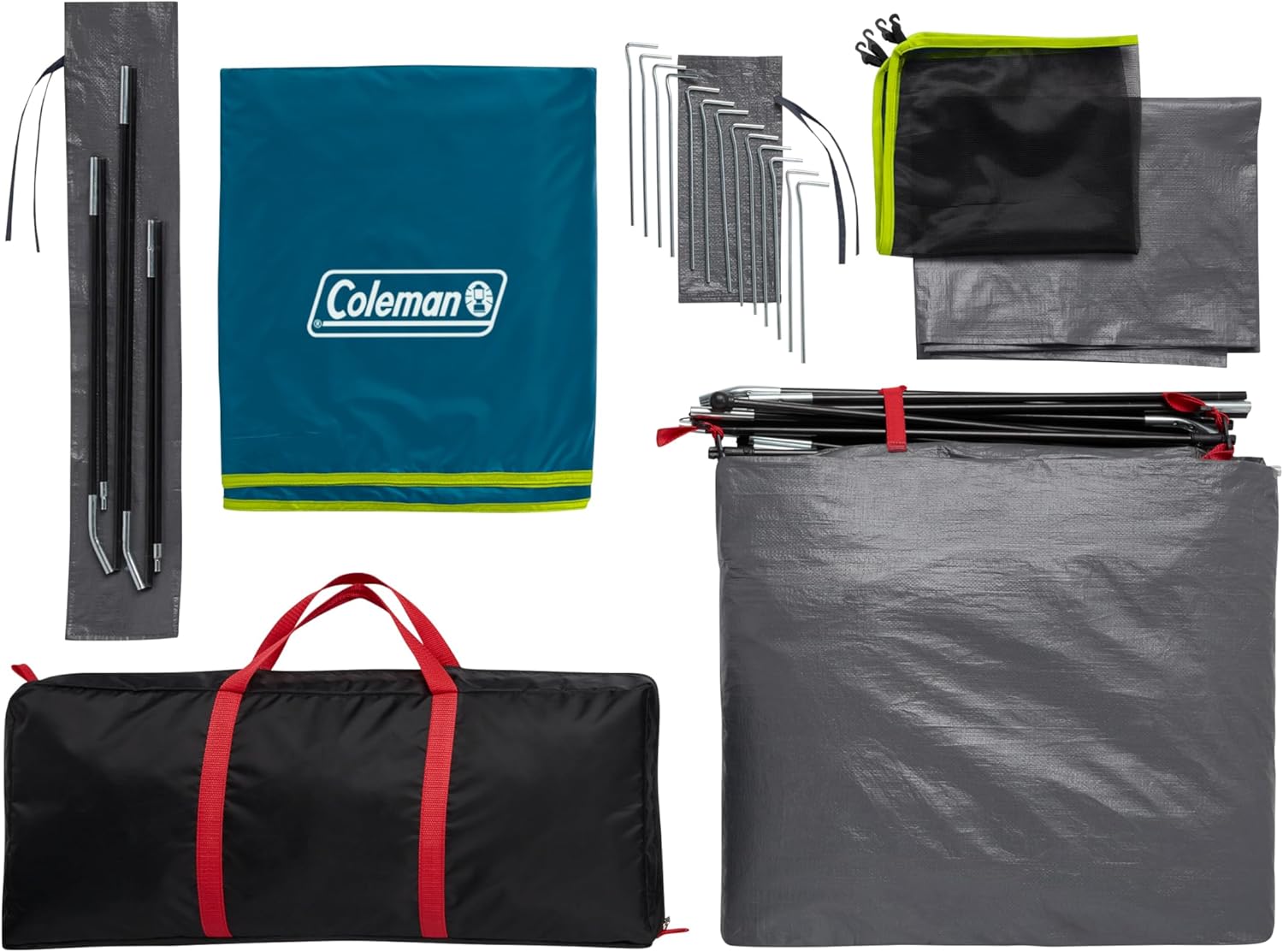 Coleman 4/6/8/10 Person Skydome Dark Room Tent with Rainfly, 5 Minute Setup, Blocks 90% of Sunlight, 20% More Headroom Than Traditional Tents - Image 9