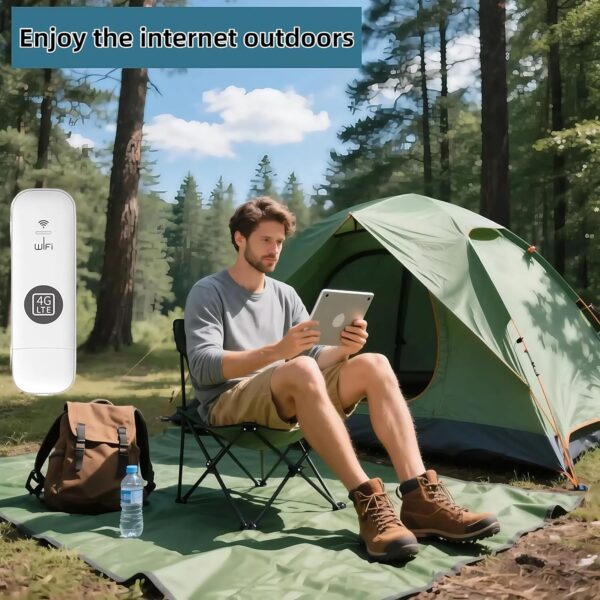 Global Edition 4G LTE Portable WiFi Hotspot for Travel with SIM Card Slot Hotspot Device Support FDD:B1/2/3/4/5/7/8/20/28/66 in North America, South America Europe Africa Around The World (Black) - Image 7