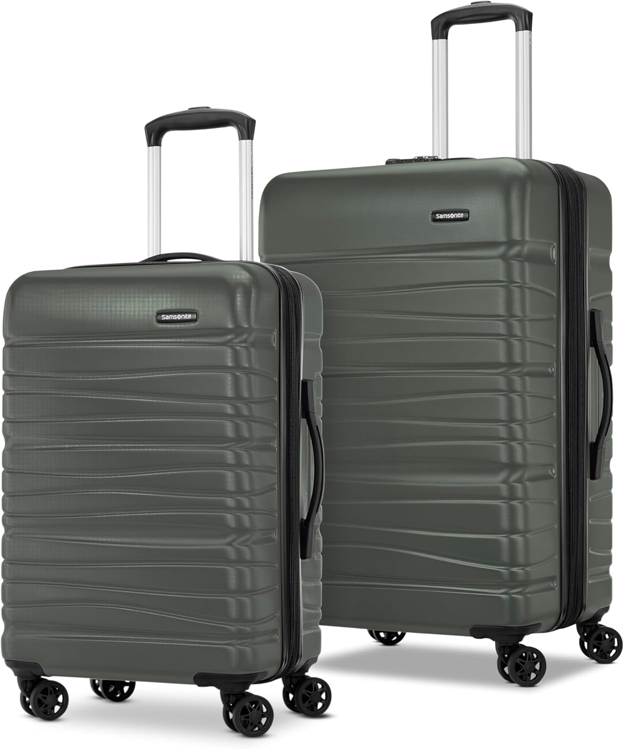 Samsonite Evolve SE Hardside Expandable with Double Spinner Wheels, 2PC SET (CO/M), Army Green - Image 2
