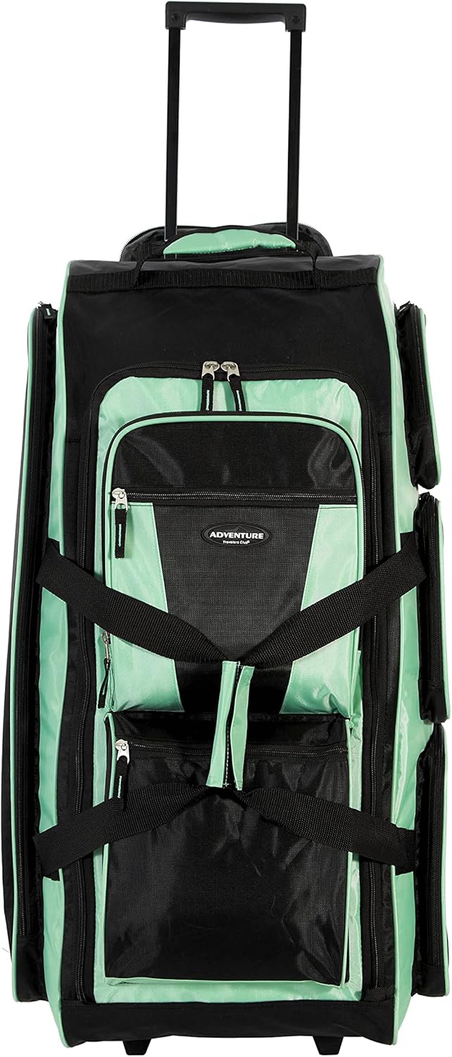 Travelers Club Xpedition 30 Inch Multi-Pocket Upright Rolling Duffel Bag - Image 3