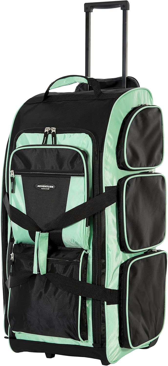 Travelers Club Xpedition 30 Inch Multi-Pocket Upright Rolling Duffel Bag - Image 2