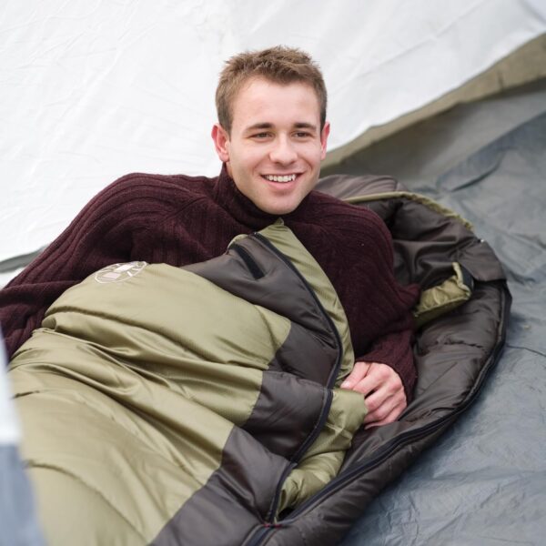 Coleman North Rim 0°F Big & Tall Sleeping Bag, Cold-Weather Mummy Sleep Sack with No-Snag Zipper & Adjustable Hood for Warmth & Ventilation, Large Camping Sleeping Bag - Image 6