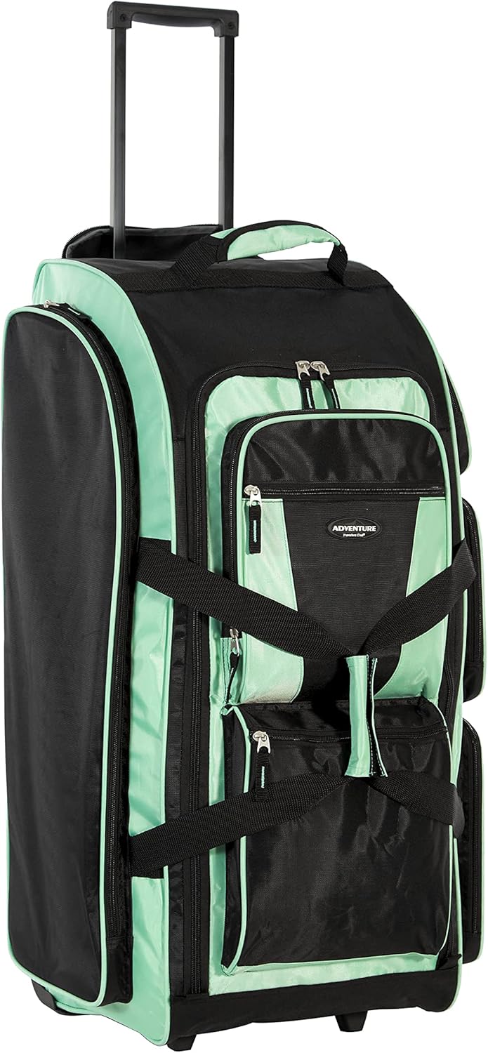 Travelers Club Xpedition 30 Inch Multi-Pocket Upright Rolling Duffel Bag - Image 4