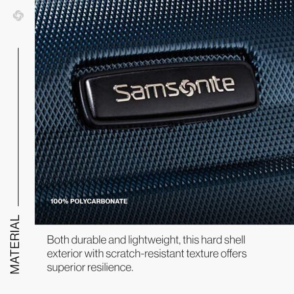 Samsonite Omni PC Hardside Expandable Luggage with Spinner Wheels, Teal, Carry-On 20-Inch - Image 6