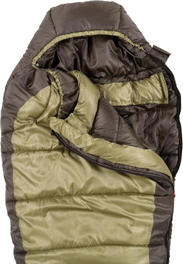 Coleman North Rim 0°F Big & Tall Sleeping Bag, Cold-Weather Mummy Sleep Sack with No-Snag Zipper & Adjustable Hood for Warmth & Ventilation, Large Camping Sleeping Bag - Image 4