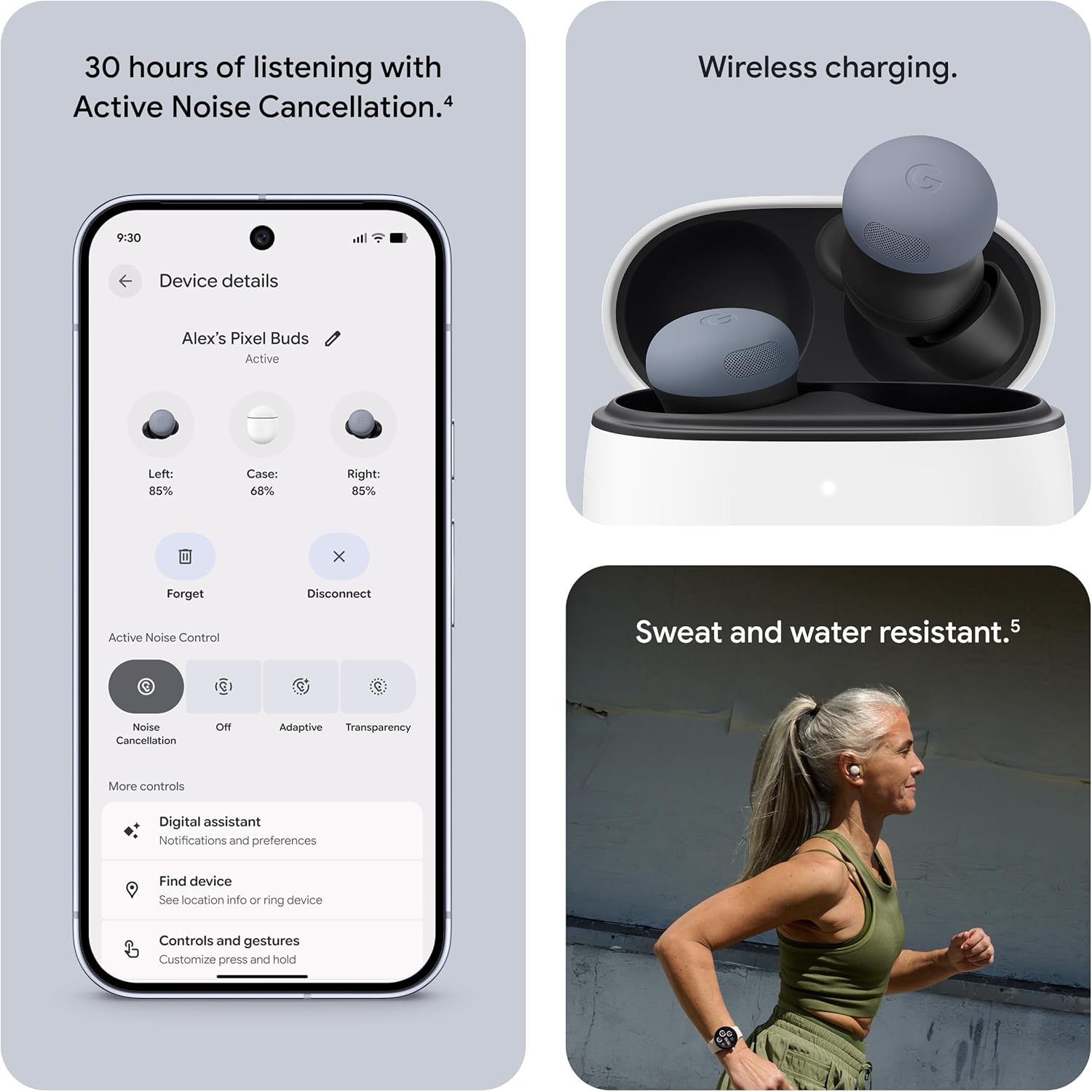 Google Pixel Buds Pro 2 - Wireless Bluetooth Earbuds with Pro-Level Active Noise Cancellation - Built for Gemini AI Assistant - Moonstone (2025 Model) - Image 7