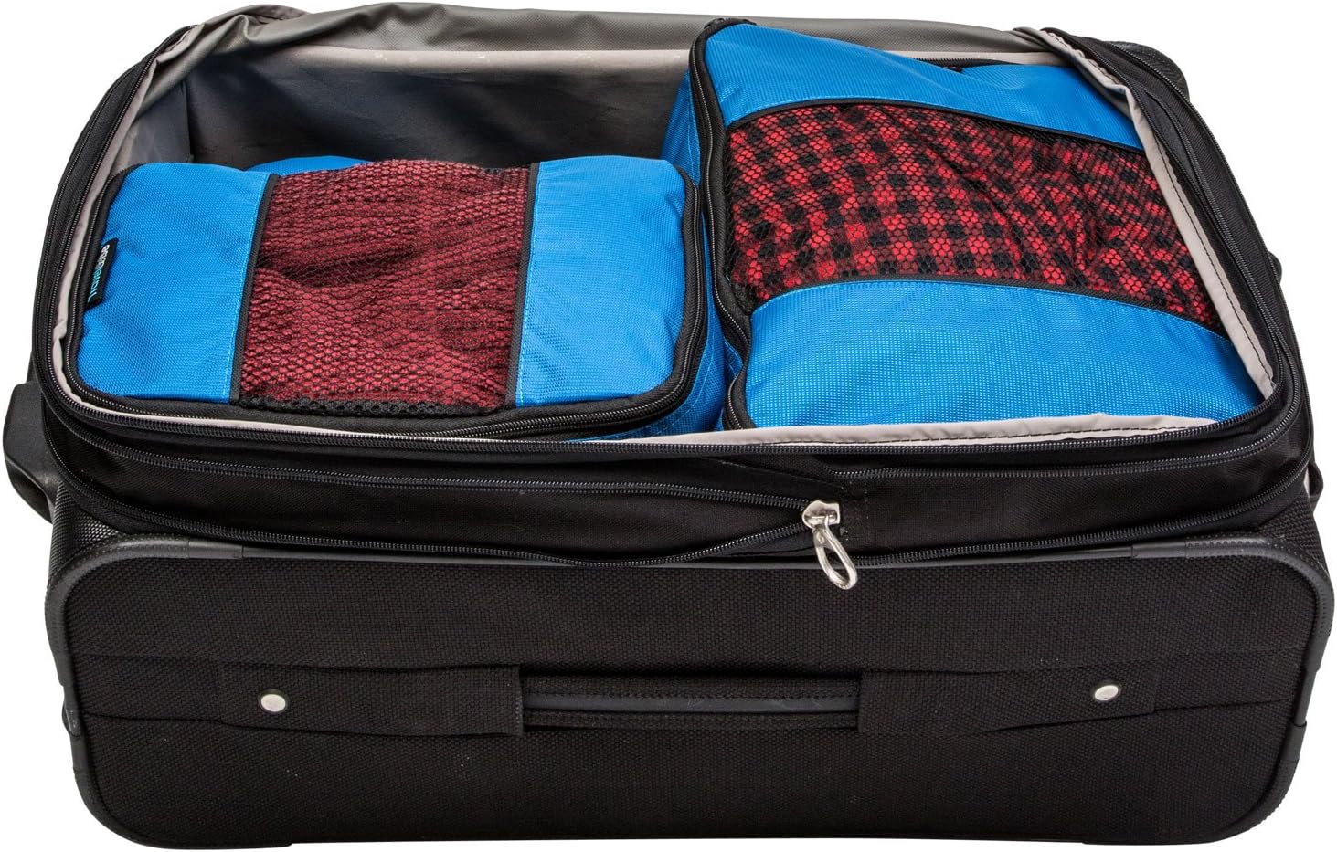 TravelWise Luggage Packing Organization Cubes 5 Pack, Blue, 2 Small, 2 Medium, 1 Large - Image 7