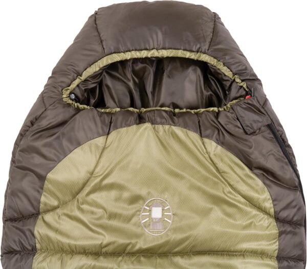 Coleman North Rim 0°F Big & Tall Sleeping Bag, Cold-Weather Mummy Sleep Sack with No-Snag Zipper & Adjustable Hood for Warmth & Ventilation, Large Camping Sleeping Bag - Image 3
