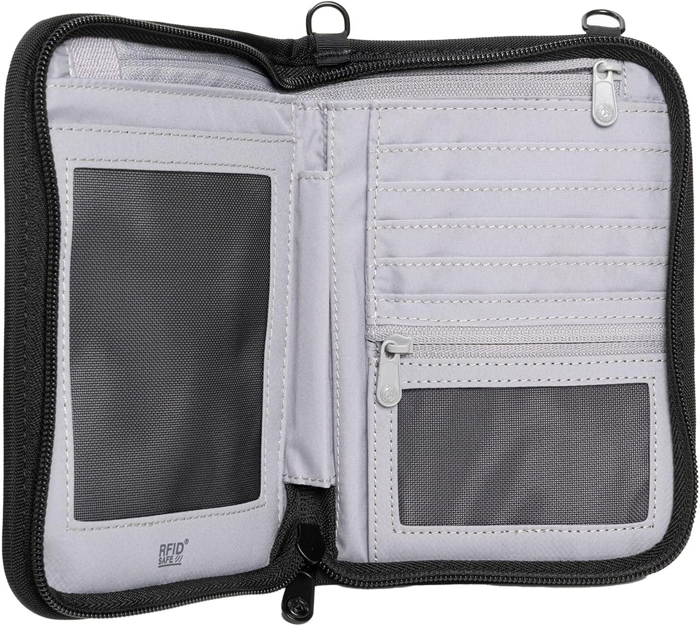 Pacsafe Rfidsafe V150 Anti-theft Blocking Compact Passport Wallet, Black - Image 3