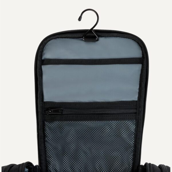 Amazon Essentials Spacious Toiletry Bag, Hanging Cosmetic Dopp Kit with Compartments, Portable, Polyester, Black (Previously Amazon Basics) - Image 5