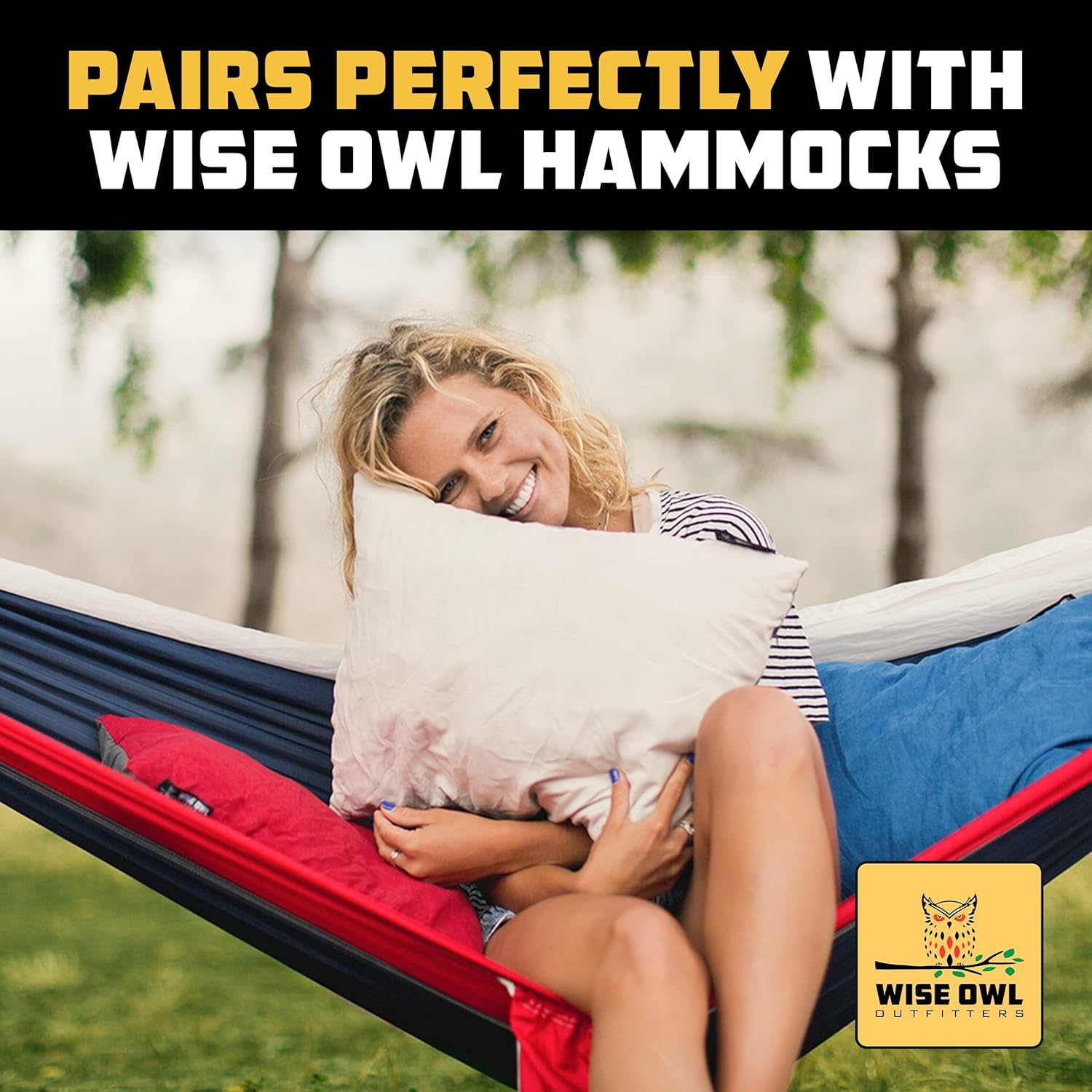 Wise Owl Outfitters Camping Pillow – Memory Foam Travel Pillow for Airplane Sleeping, Hiking, Backpacking & Outdoor Use - Small & Portable for Adults, Car, Camp & Tent - Image 8
