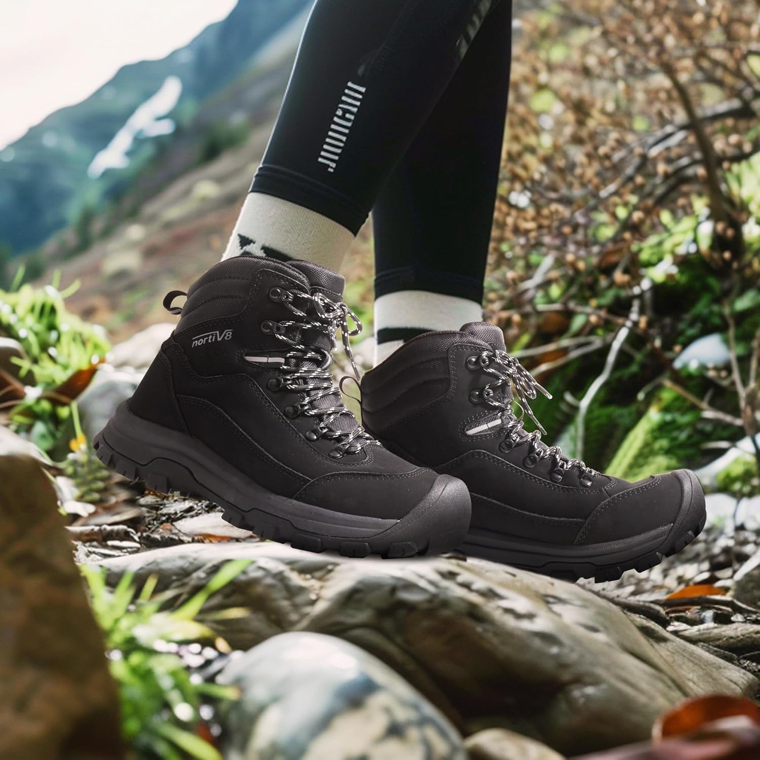 NORTIV 8 Women's Hiking Boots Waterproof Trekking Camping Trail Backpacking Boots for Outdoor - Image 7