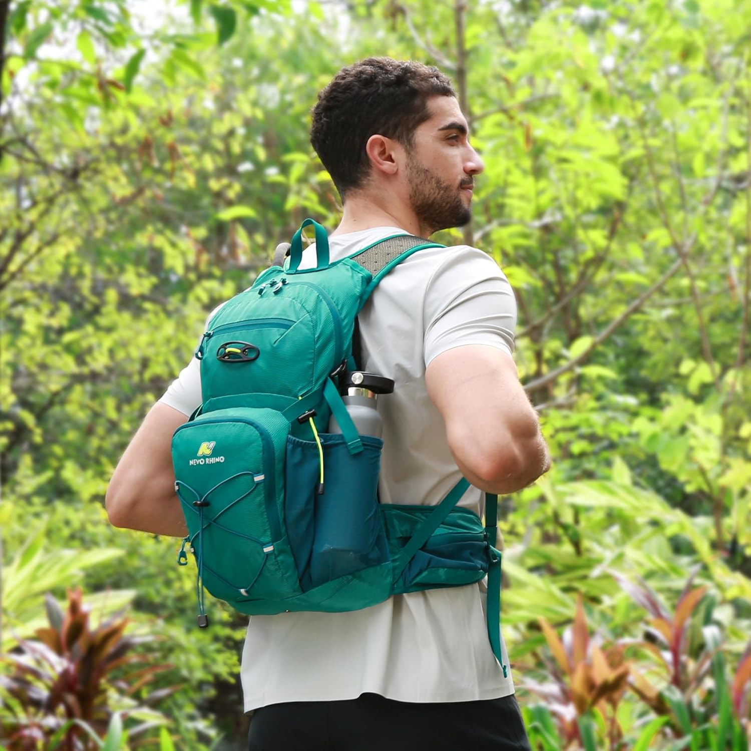 N NEVO RHINO Hydration Backpack, 18L Multipurpose Hiking Backpack with 3L Water Bladder, Water Backpack Insulated Hydration Pack Ideal for Hiking and Cycling - Image 7