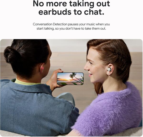 Google Pixel Buds Pro 2 - Wireless Earbuds with Active Noise Cancellation – Bluetooth Headphones - Porcelain - Image 6