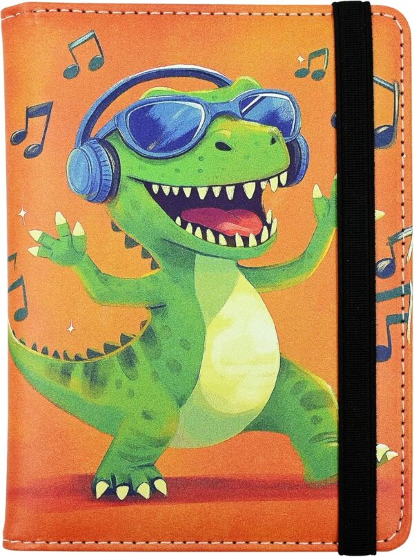 Dinosaur Passport Holder for Women and Men PU Leather Passport Cover for Travel - Image 2