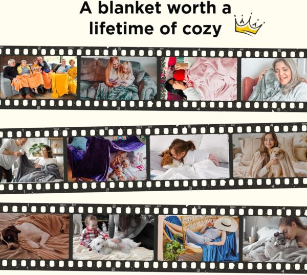 Bedsure GentleSoft Fleece Blanket Twin Size Grey - 300GSM Lightweight Plush Fuzzy Cozy Soft Warm Blanket for Bed, Sofa, Couch, Travel, Camping, 60x80 inches - Image 8