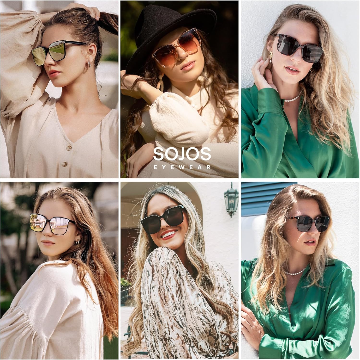 SOJOS Sunglasses for Women Men Vintage Style Shades SJ2157 - Image 4