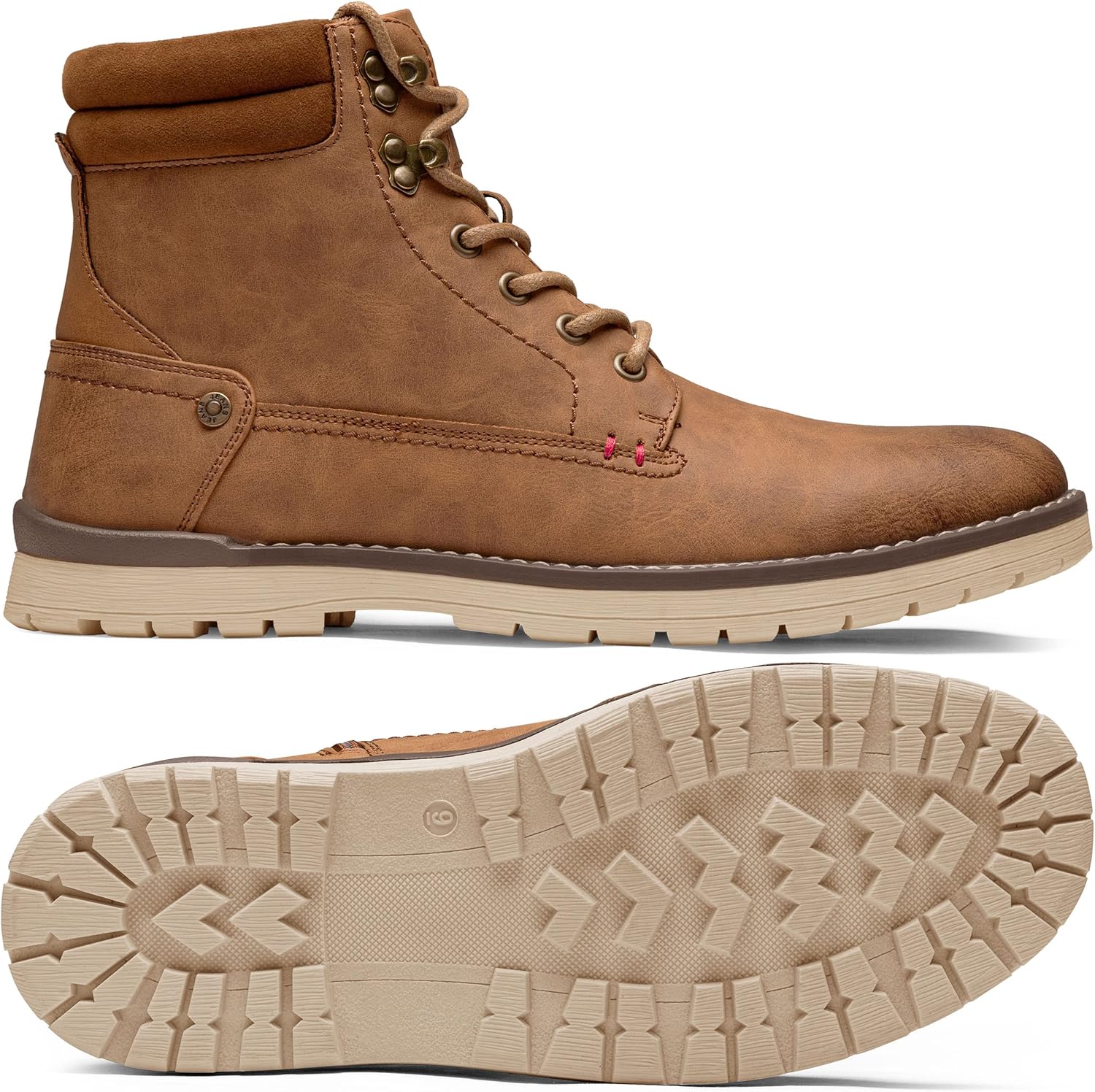 Vostey Men's Chukka Boots Motorcycle Casual Hiking Boot for Men - Image 3