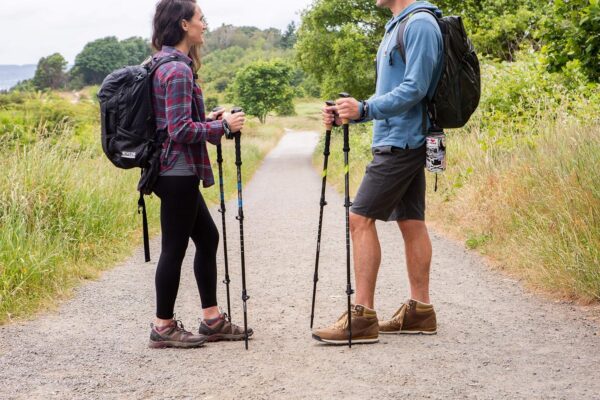 Cascade Mountain Tech Trekking Poles - Carbon Fiber Walking or Hiking Sticks with Quick Adjustable Locks - Image 8