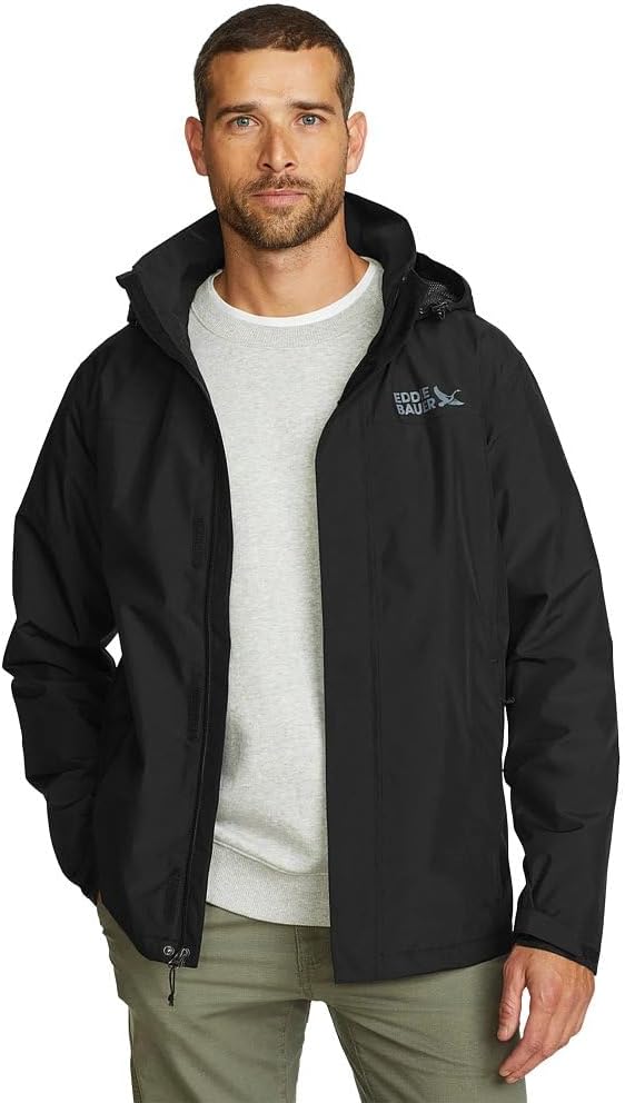 Eddie Bauer Men's Packable Waterproof Rainfoil Rain Jacket - Image 2