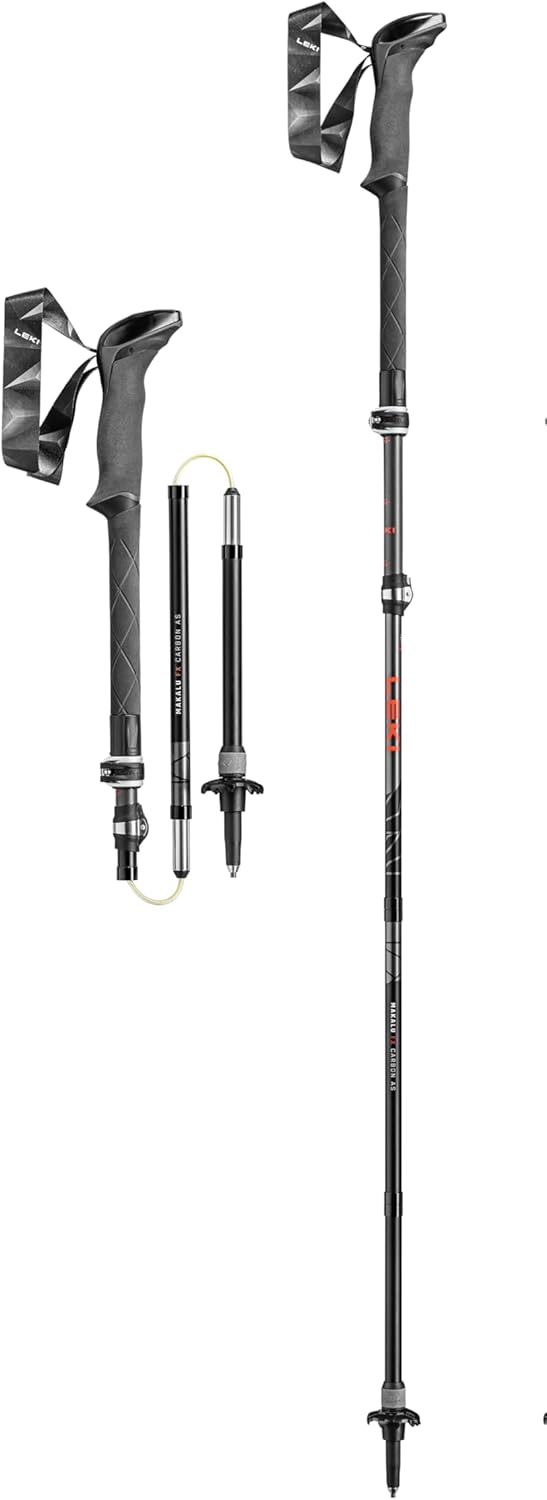 LEKI Makalu FX Carbon AS Trekking Poles - Foldable Collapsible Lightweight Walking Poles for Hiking - Image 2